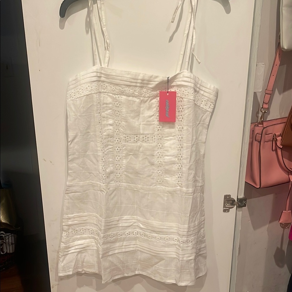 Edikted White Lace Dress